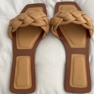 Braided Tan Women's Sandals